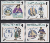 1988 Tristan Da Cunha. SG.448-51 Tristan Da Cuhna Handicrafts. set 4 values U/M (MNH)