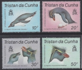 1987 Tristan Da Cunha. SG.430-3  Rockhopper Penguins. set 4 values U/M (MNH)
