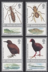 1987 Tristan Da Cunha. SG.422-5 Island Flightless Insects & Birds. Set 4 values U/M (MNH)