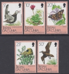 1986 Tristan Da Cunha. SG.417-21  Flora & Fauna of Inaccesible Island. set 5 values U/M (MNH)