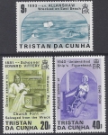 1986 Tristan Da Cunha. SG.411-3   Shipwrecks. (2nd series) set 3 values. U/M (MNH)