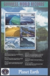 2002 Tristan Da Cunha. SG.763-8 World Geographical Records sheetlet. set 6 values U/M (MNH)
