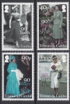 2016 Tristan Da Cunha. SG.1163-6 90th Birthday of Queen Elizabeth II. set 4 values U/M (MNH)