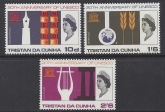 1966 Tristan Da Cunha. SG.101-3  20th Anniversary of UNESCO. set 3 values U/M (MNH)