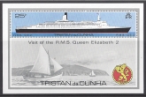 1979 Tristan Da Cunha. MS.263  Visit of Queen Elizabeth 2 (Liner).  mini sheet U/M (MNH)