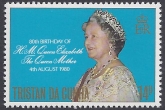 1980 Tristan Da Cunha. SG.282 80th Birthday of Queen Elizabeth, Queen Mother. U/M (MNH)