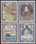 1980 Tristan Da Cunha. SG.283-6  400th Anniv. Sir Francis Drake's Circumnavigation of The World. set 4 values U/M (MNH)