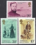 1981 Tristan Da Cunha. SG.300-2 Centenary of  Revd. Dodgson's Arrival on Tristan Da Cunha.  set 3 values U/M (MNH)