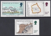 1981 Tristan Da Cunha. SG.304-6 Early Maps.  set 3 values U/M (MNH)
