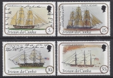 1982 Tristan Da Cunha. SG.323-6 Sailing Ships (1st Series) set 4 U/M (MNH)