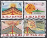 1982 Tristan Da Cunha. SG.337-40 Volcanoes  set 4 values  U/M (MNH)