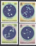 1984 Tristan Da Cunha. SG.373-6 The Night Sky. set 4 values U/M (MNH)