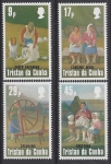 1984 Tristan Da Cunha. SG.377-80 Tristan Wollens Industry. set 4 values U/M (MNH)