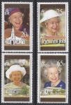 1996 Ascension Island. SG.671-4  70th Birthday of Queen Elizabeth II. Set 4 values U/M (MNH)