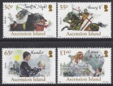 2016 Ascension Island.  SG.1256-9  500th Death Anniversary of William Shakespeare. set 4 values U/M (MNH)