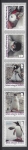 2016 British Antarctic. SG.711-5  Gentoo Penguins self Adhesive Coil strip. set 5 values U/M (MNH)