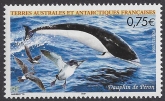 2004 French Antarctic - SG.521  Southern Right-whale Dolphin. U/M (MNH)