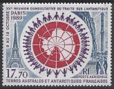 1989 French Antarctic - SG.258 AIR.- 15th Atlantic Treaty Consultative Meeting Paris.  U/M (MNH)