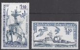 1980 French Antarctic - SG.136/7  Ships.  set 2 values U/M (MNH)