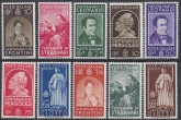 1937 Italy. SG.521-30 Famous Italians. set 10 values M/M