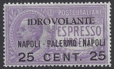 1937 Italy. SG.103 'AIR' 25c on 40c violet. M/M