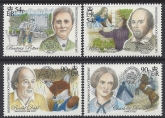 2016 British Indian Ocean. SG.498-501 Literary Greats. set 4 values U/M (MHN)