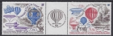 1984 French Antarctic - SG.190-1  AIR. Bicentenary of Manned Flight.  set 2 values U/M (MNH)