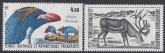 1987 French Antarctic - SG.225-6  Antarctic Wildlife  set 2 values.   U/M (MNH)