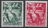 1938 Germany  SG.648-9 Hitler Culture Fund. set 2 values U/M (MNH)