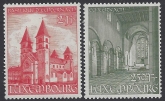 1953 Luxembourg.  SG.569-70 Echternach Abbey Restoration Fund (3rd issue) set 2 values U/M (MNH)
