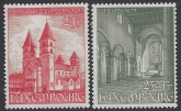 1953 Luxembourg.  SG.569-70 Echternach Abbey Restoration Fund (3rd issue) set 2 values U/M (MNH)