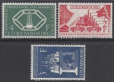 1956 Luxembourg. SG.606-8 European Coal & Steel Community. set 3 values U/M (MNH)