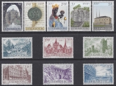 1963 Luxembourg. SG.717-27  Millenary of City of Luxembourg & International Philatelic Exhibition set 11 values U/M (MNH)