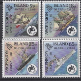 1986 Ascension Island. SG.465-8 Sydpex 88 Nat. Stamp Exhibition. set 4 values U/M (MNH)