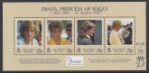 1998 Ascension Island. MS.741 Diana,Princess of Wales Commemoration Sheet. U/M (MNH)
