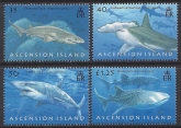 2008 Ascension Island. SG.999-1002  Sharks. set 4 values U/M (MNH)