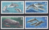 2009 Ascension Island. SG.1029-32  Whales & Dolphins. set 4 values U/M (MNH)