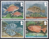 2010 Ascension Island. SG.1064-7 Reef Fish. set 4 values U/M (MNH)