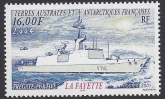 2001 French Antarctic. SG.448 La Fayette (Frigate) U/M (MNH)
