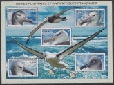 2007 French Antarctic.  MS.575  Albatrosses  mini sheet. U/M (MNH)
