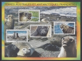 2008 French Antarctic.  MS.601 Elephant Seals. mini sheet.  U/M (MNH)