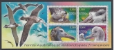 2010 French Antarctic. MS.633  Endangered Species Amsterdam Is. Albatross. mini sheet U/M (MNH)