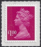 U2912  £1.00 magenta 'MAIL'  DLR  U/M (MNH)