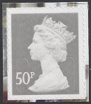 U2917  50p grey 'MPIL'   'M11L'  break at top & bottom  Cartor  U/M  (MNH)