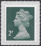 U2921 2p deep green 'M14L '   DLR U/M (MNH)