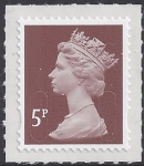U2922  5p dull red brown  'M12L'   DLR  U/M (MNH)