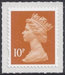 U2923   10p dull orange  'M12L'   DLR   U/M (MNH).
