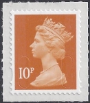 U2923   10p dull orange  'M14L'   DLR   U/M (MNH).