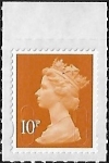 U2923   10p dull orange  'M17L'   plain backing paper DLR   U/M (MNH)
