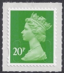 U2924   20p bright green  'M14L'   DLR  U/M (MNH)